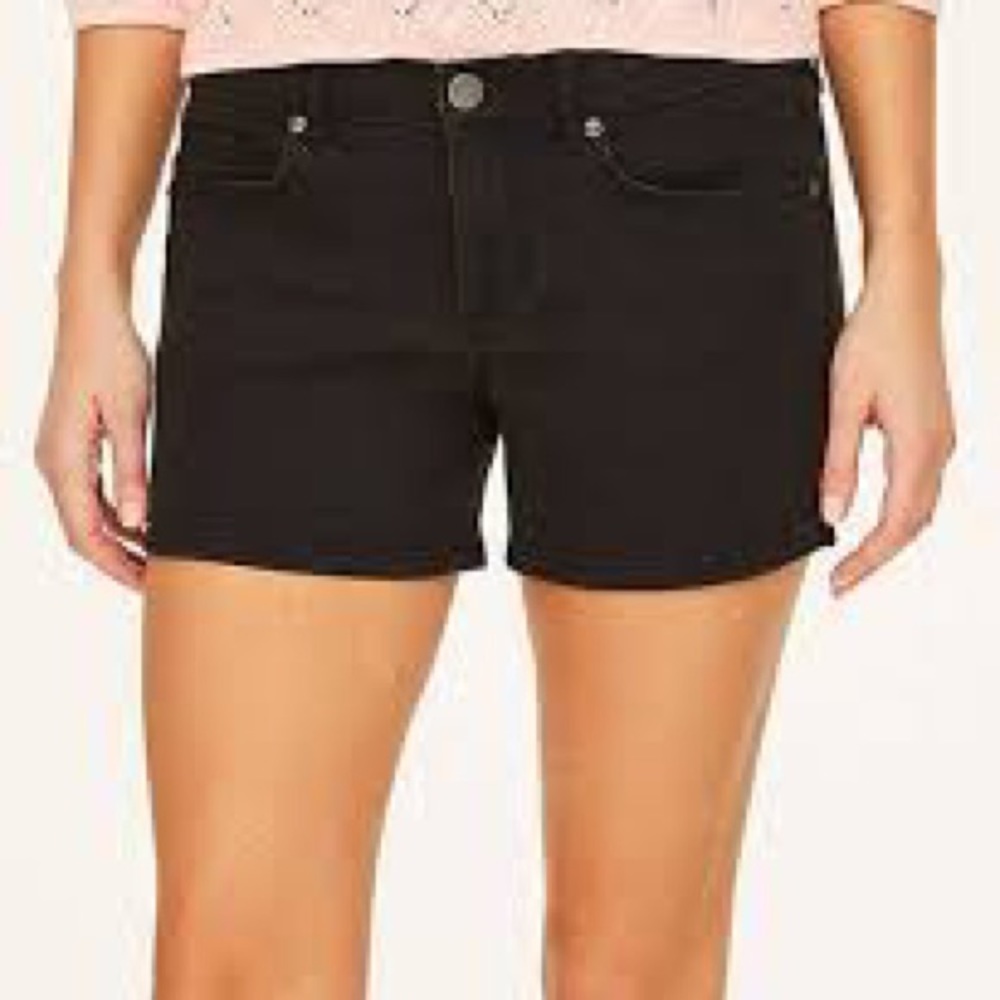 Loft Black Denim Shorts